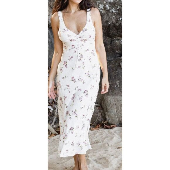 AUGUSTE  MELODIE MIDI DRESS size L - Picture 12 of 12